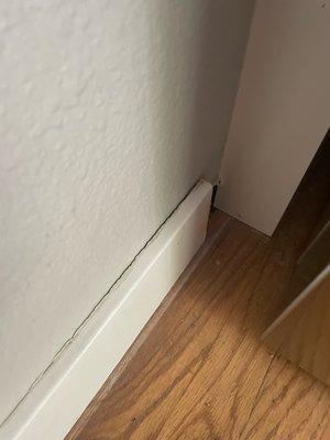 didnt even finish installing this baseboard