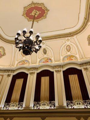 The Palace Theatre Albany | main lobby + original brass chandelier