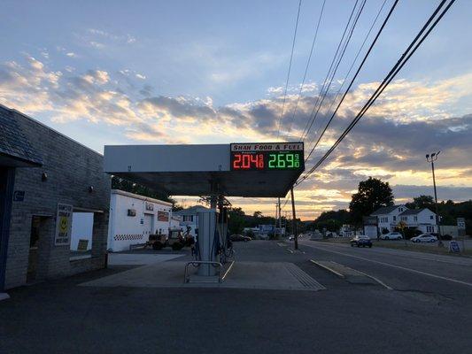 Sunset and gas prices