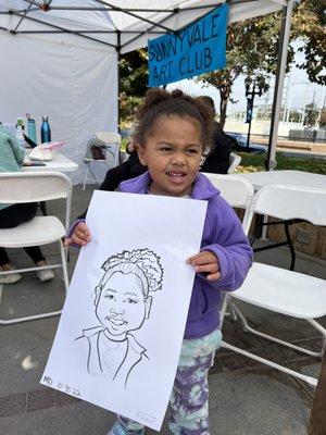 Caricature for this young lady!