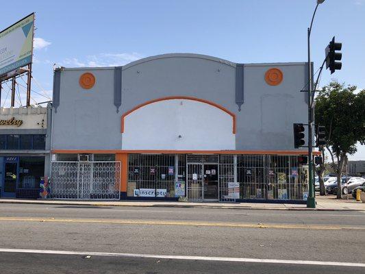 New paint job on the new building, corner of 42nd and University in City Heights, San Diego