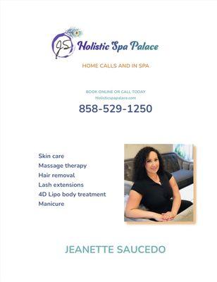 Licensed massage therapist for over 7 years now, manicurist for over 3 years, and esthetician for over a year.