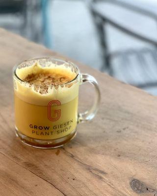 Golden Hour latte from Grow