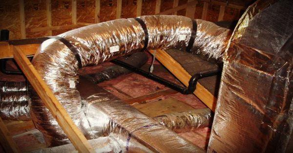 Remove old ductwork and replace with new R-6 flexible ductwork Yorba Linda