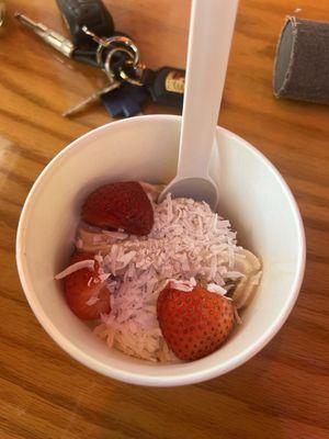 Chai Tea, Coconut Flakes, Strawberry