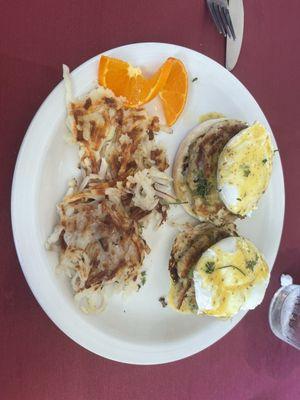 Crab cake Benedict