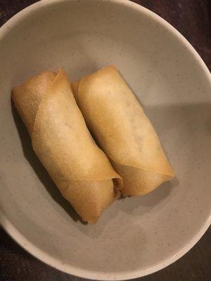 Smallest Vegetable Spring Rolls I've ever had