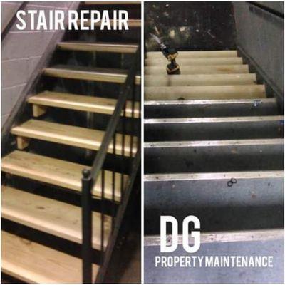 Commercial stair repair apartment michigan.