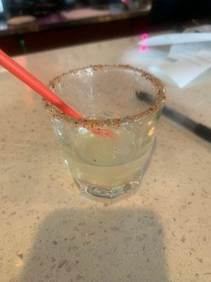 Complimentary mini margarita