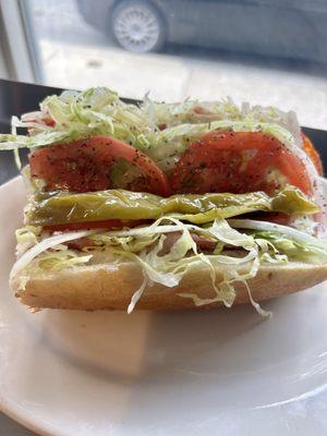 Old fashioned Italian hoagie (this is 1/2)