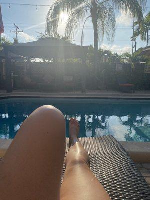 Poolside view during the afternoon