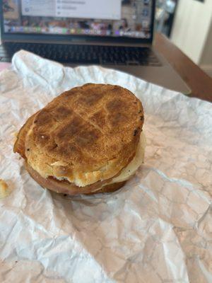 Bacon, egg, and cheese biscuit