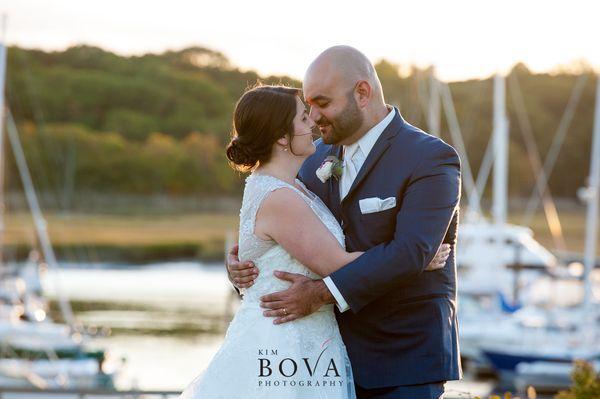 Romantic wedding at Guilford Yacht Club, CT