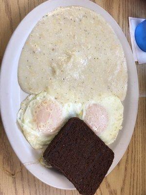 Livermush, eggs, grits - Delightful