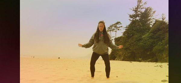 Qigong on the Oregon coast