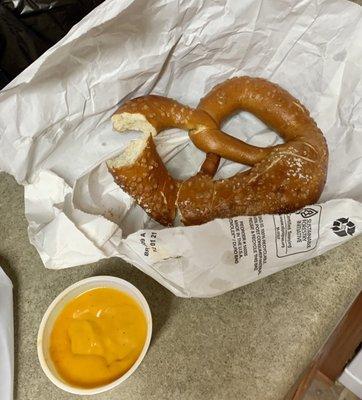 Salted Pretzel (took a bite before picture lol)