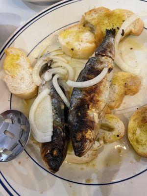 Grilled Sardines (there were six!)