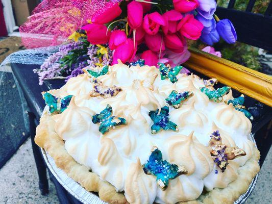 Butterfly kissed Lemon Pie