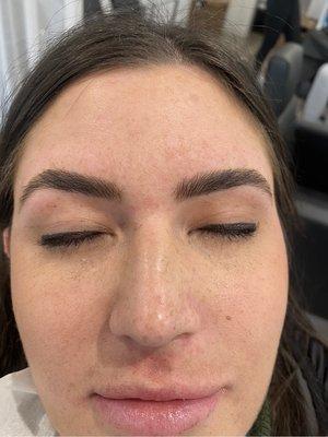 Eyebrows threading & lamination