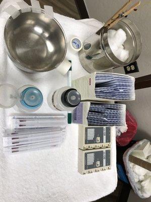 Needles and supplies