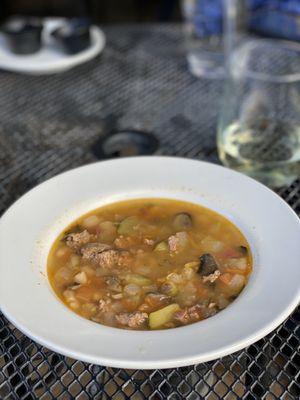 Sausage and vegetable soup