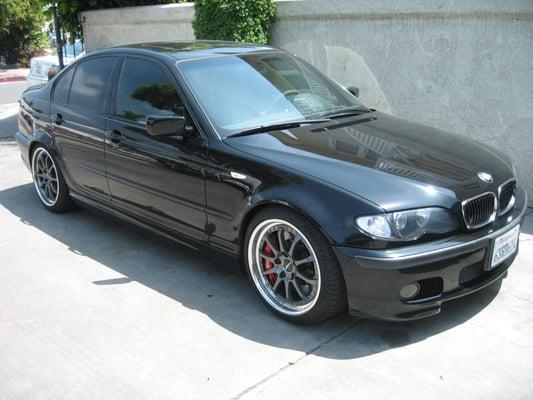 2004 BMW 330i ZHP showcasing some of the tasteful upgrades performed at Santa Barbara Autowerks, Inc