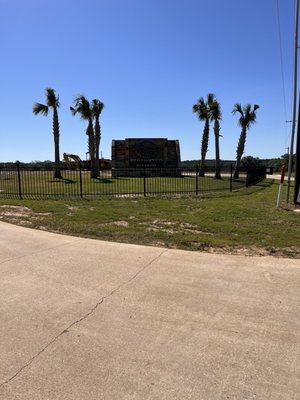 Entrance sign