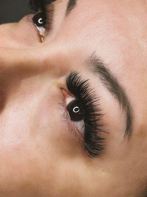 Volume lash extensions.