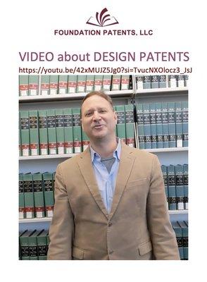 VIDEO, DESIGN PATENTS:
 https://youtu.be/42xMUJZ5Jg0?si=TvucNXOlocz3_JsJ