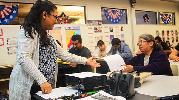 Students at our citizenship classes