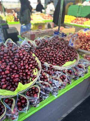 Cherries- red and white