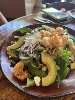 Grecian Cobb Salad with Shrimp