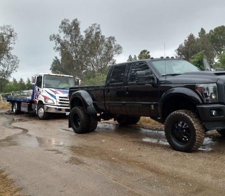 Winch Out, tow trucks get stuck also!