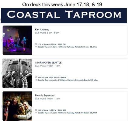 Coastal Taproom in Rehoboth Beach is located conveniently off of route 1 Coastal Highway, and is an amazing music venue and sports bar.