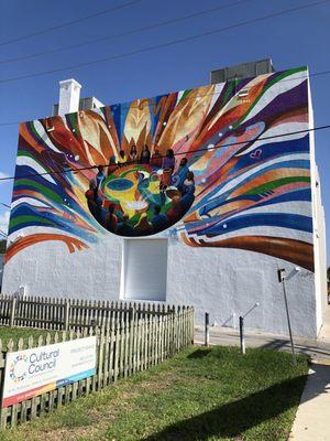 "interconnected" Mural at The Cultural Council