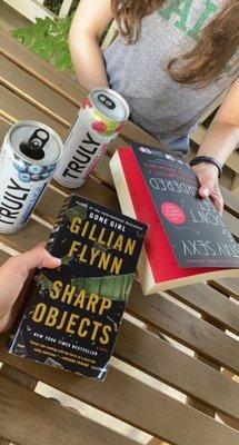 'Sharp Objects' by Gillian Flynn. Also picked up 'Dark Places'. 'Stay Sexy & Don't Get Murdered' by Karen Kilgariff and Georgia Hardstark.