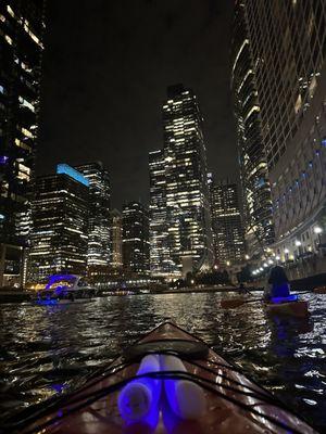 Kayaking at night