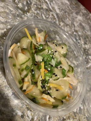 Cucumber Salad - not my favorite dish.