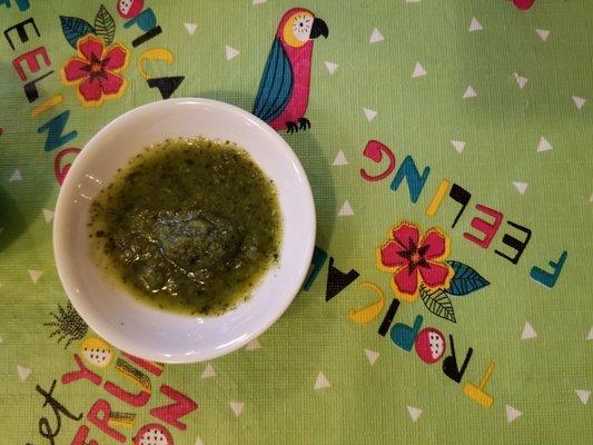 THE MAGICAL GREEN SAUCE.