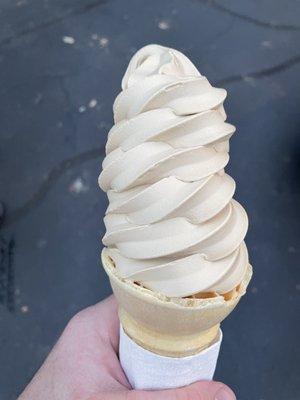 Soft serve coffee ice cream.