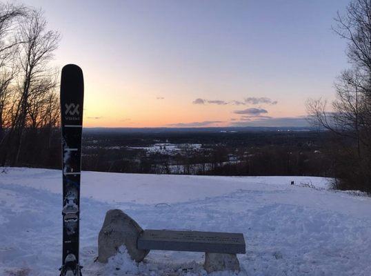 Winter backcountry skiing