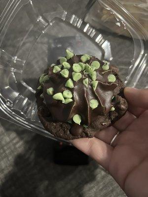 Double chocolate chip mint cookie