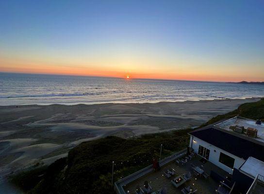 Gorgeous sunsets from the king suite balcony