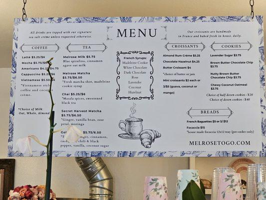 Here's a peek of their menu