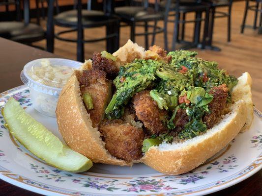 78. Breaded Chicken Sandwich with Brocoli Rabe