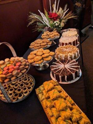 The dessert table of course!