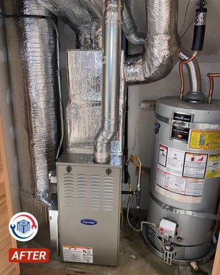 System installation/replacement with 80% efficiency furnace