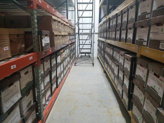 Boxes on Shelves