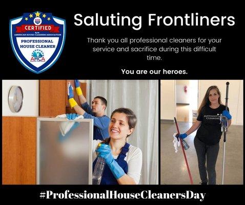 We are a American housecleaners association member!