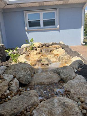 Project Highlight: Pondless Waterfall

Perfect for homeowners who want the beauty of flowing water without maintaining a pond.